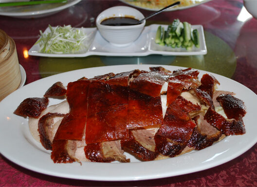 Peking Duck was the finale at the celebration luncheon.